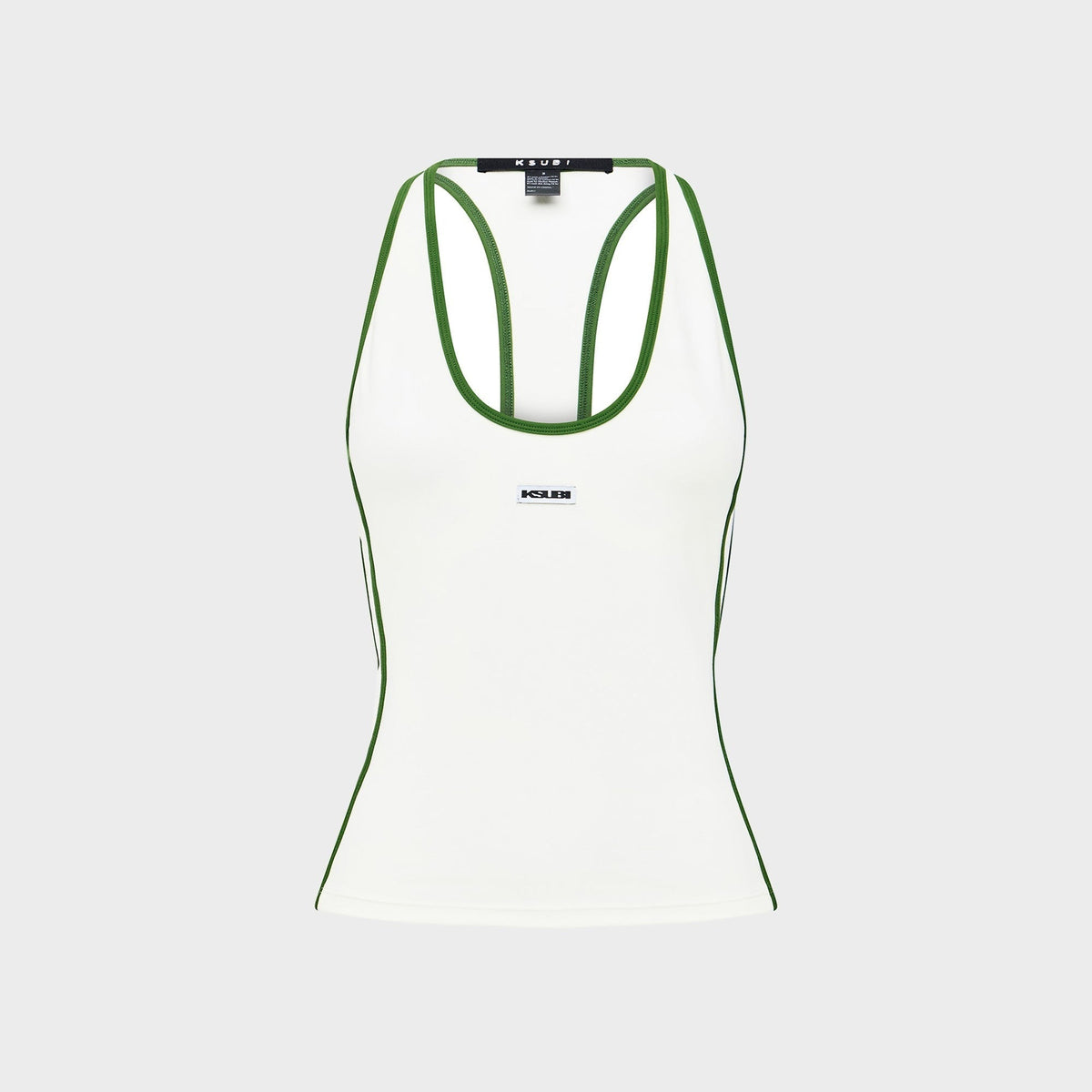 Ksubi Sott Idol Tank Top - White / Green