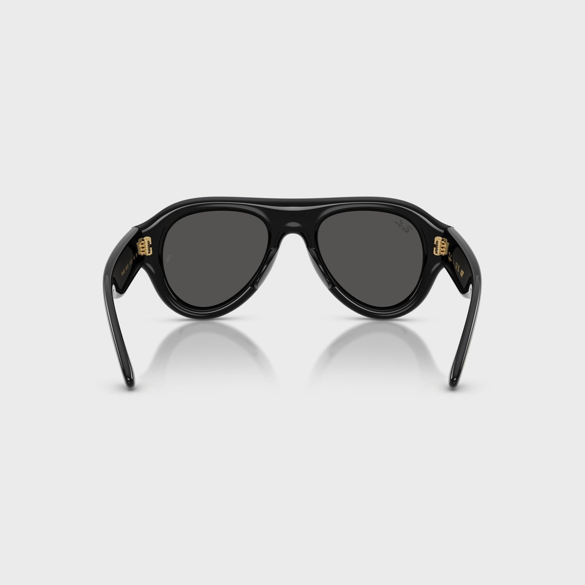 Ray-Ban x A$AP Rocky Aviator Puffer Sunglasses - Black Frame / Dark Grey Lens