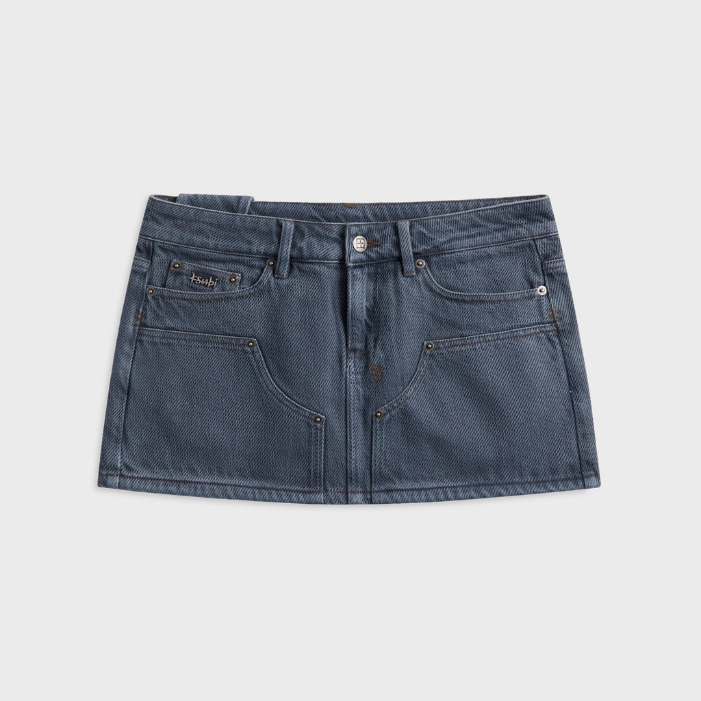 Ksubi Micro Mini Skirt - Exposed Mirage Blue