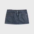 Ksubi Micro Mini Skirt - Exposed Mirage Blue