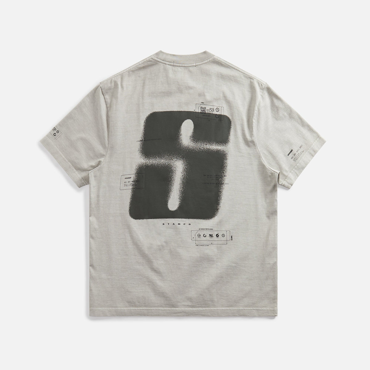 Stampd Oil Washed Transit Relaxed Tee - Fog