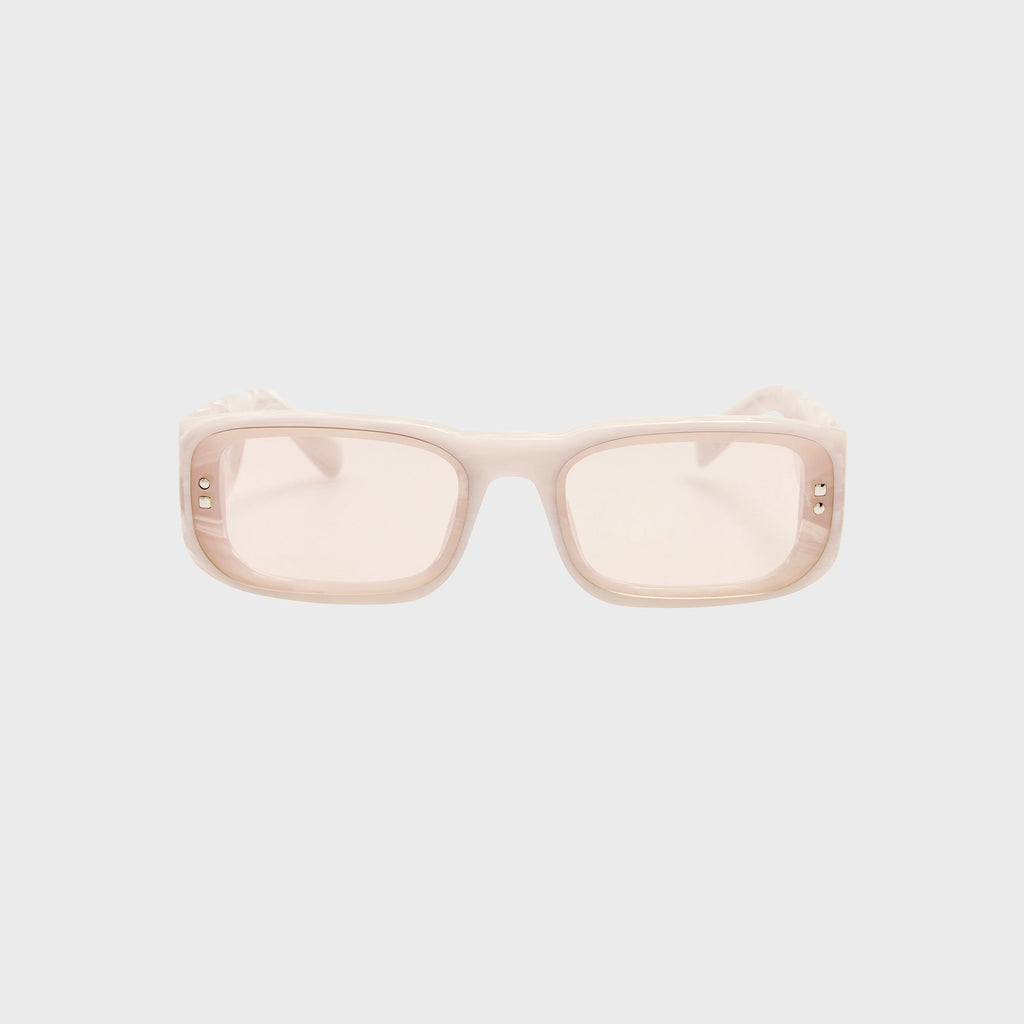 Jacquemus Pisco Sunglasses - Marble / Silver / Light Smoke