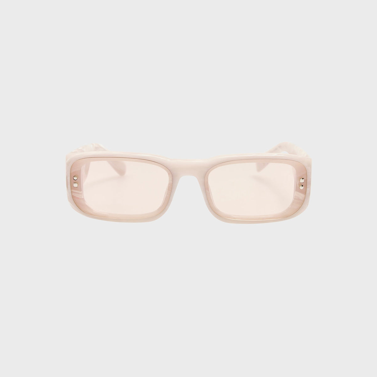 Jacquemus Pisco Sunglasses - Marble / Silver / Light Smoke