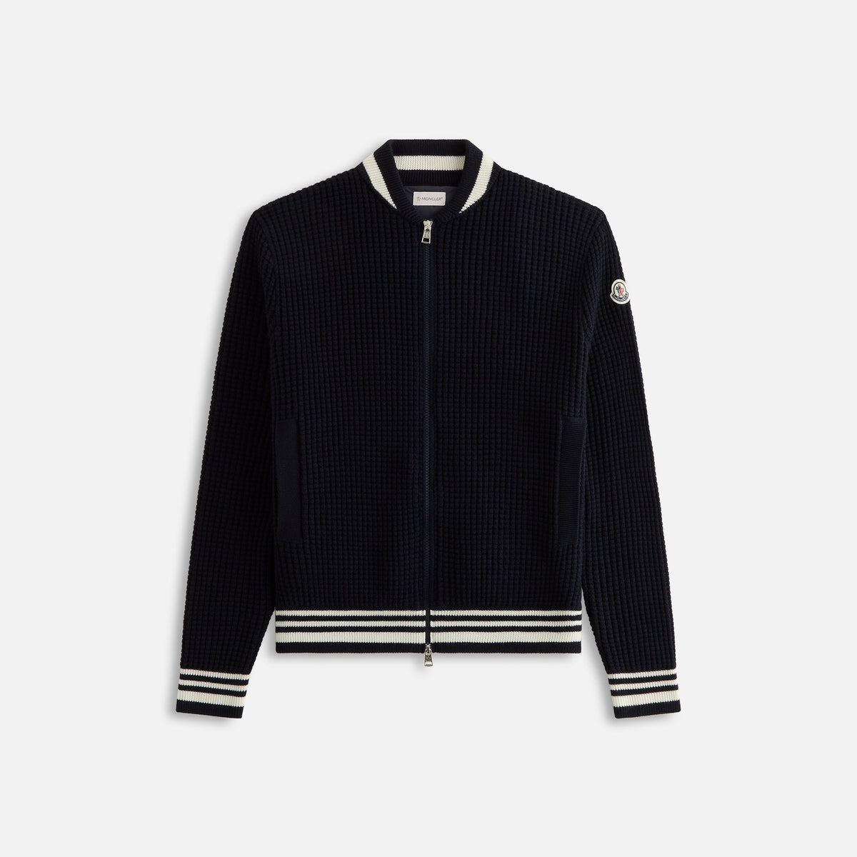 Moncler Cardigan Extrafine Wool - Navy