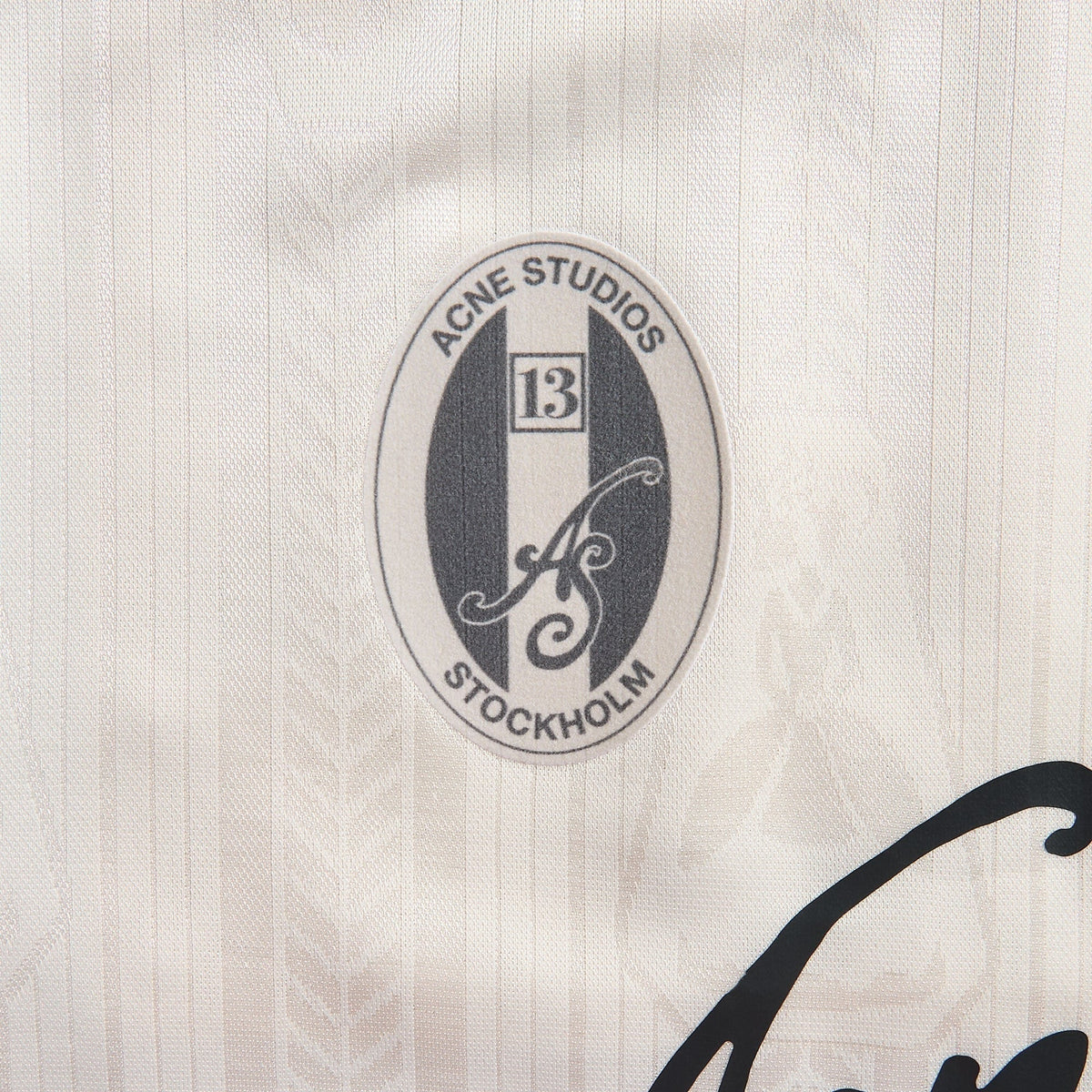 Acne Studios Logo Sports Jersey Top - White