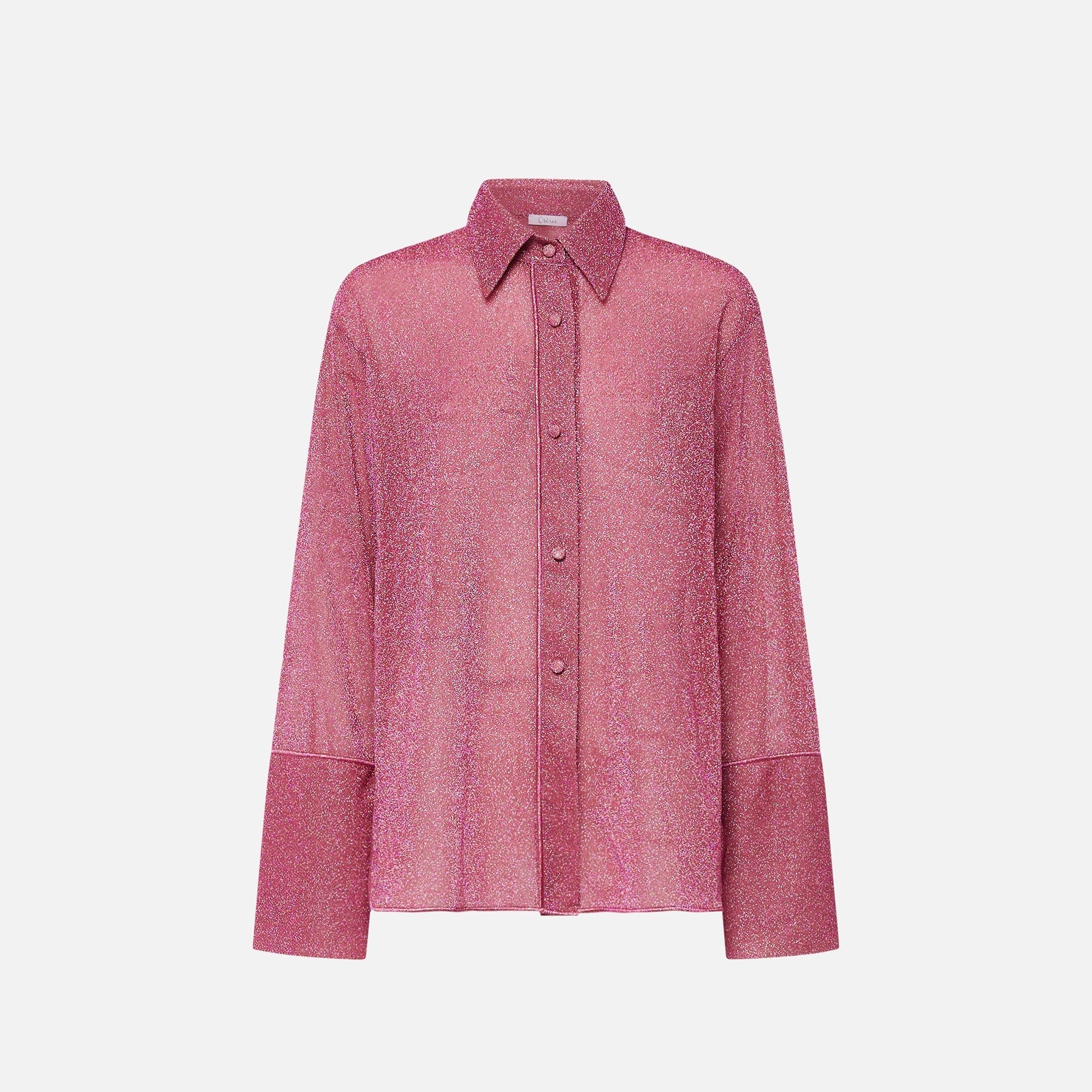 Oseree Lumiere Sleeves Shirt - Raspberry