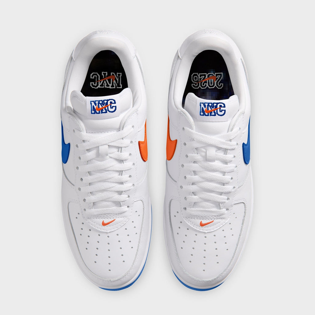 MADE-TO-ORDER | Nike Air Force 1 '01 "NYC" - White / Brilliant Orange / Rush Blue PH