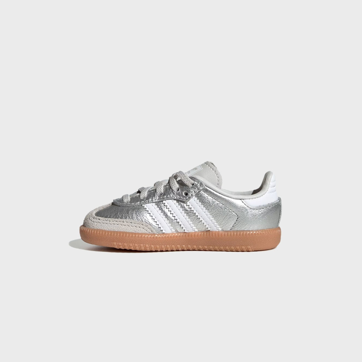 adidas TD Samba OG Comfort Closure Elastic Lace - Silver Metallic / Cloud White / Gum