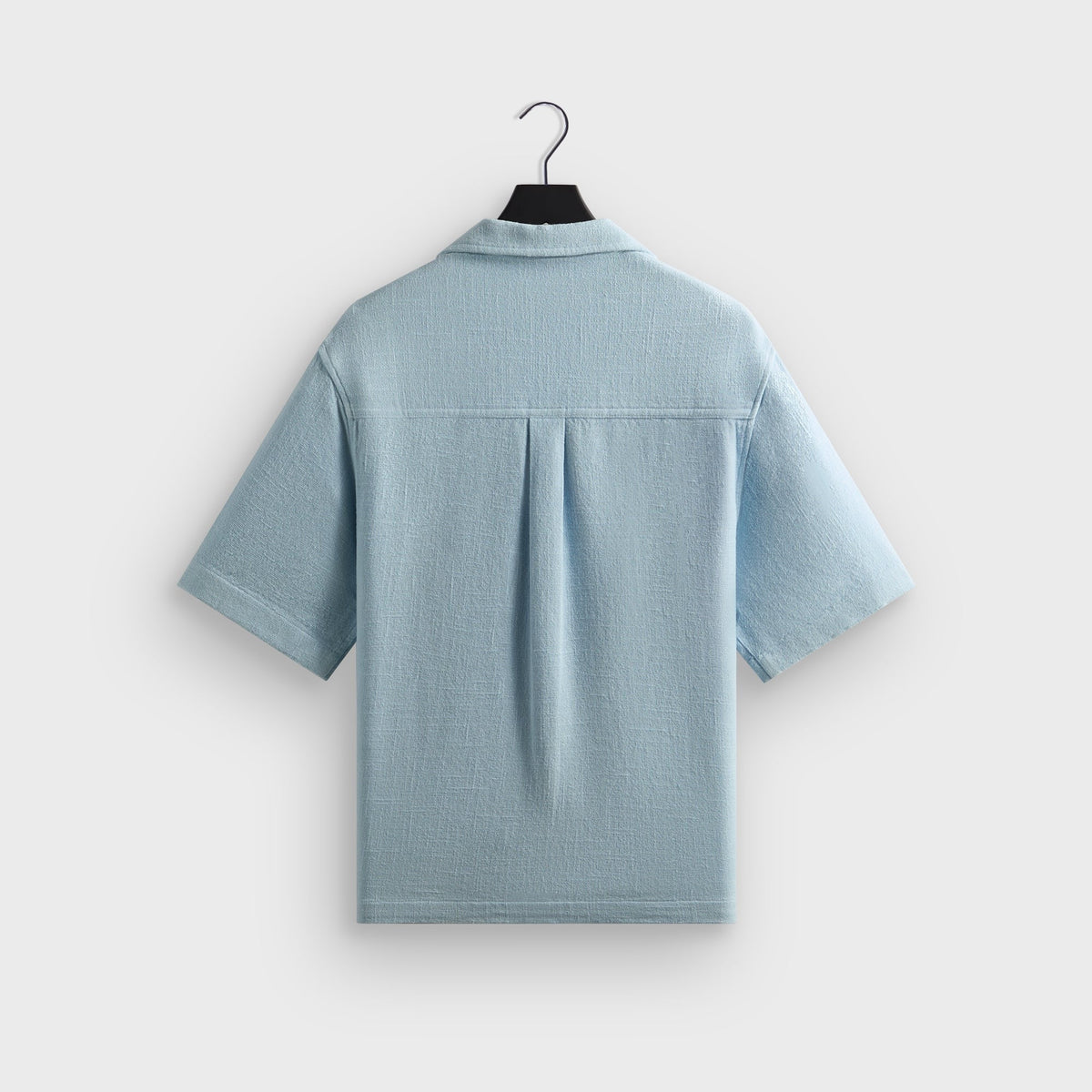 Kith Soft Woven Cropped Beckham Camp Collar Shirt - Light Indigo