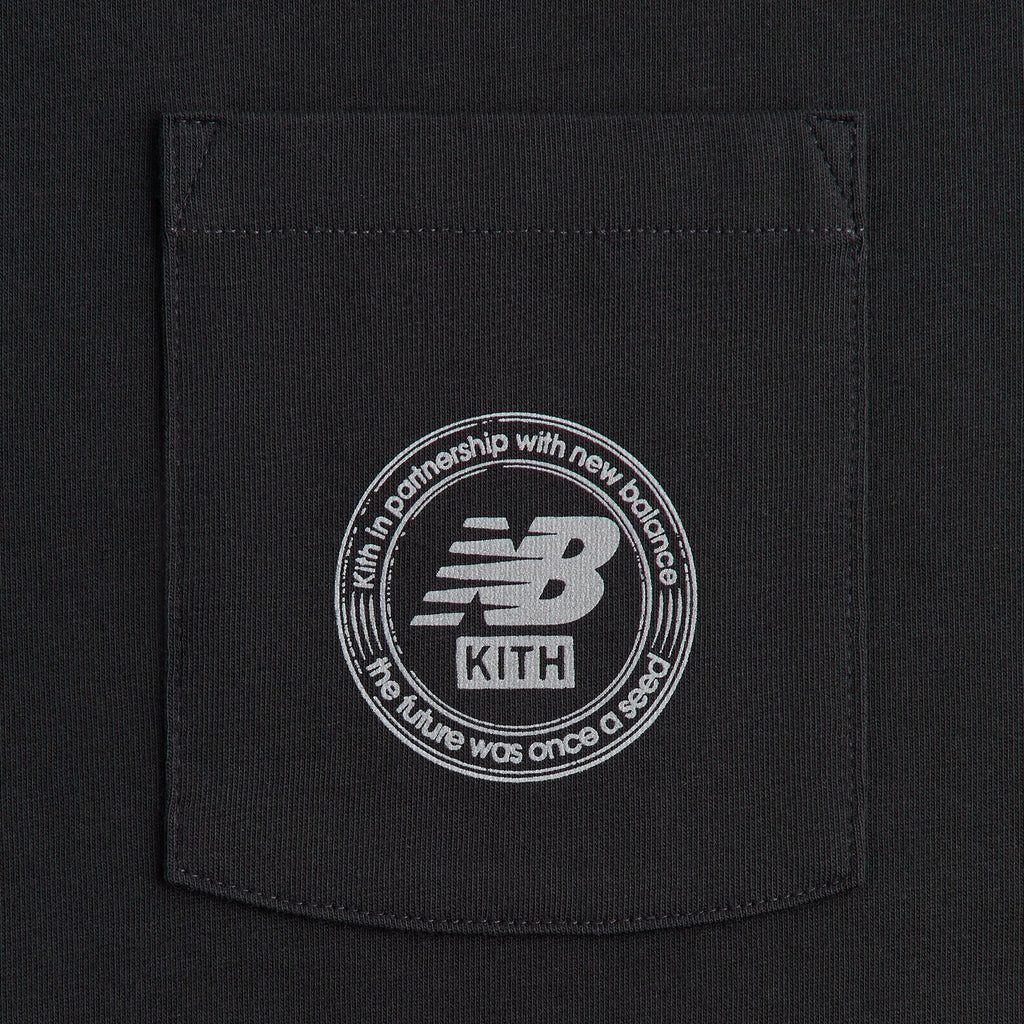 Kith & New Balance Crest Pocket Tee - Black
