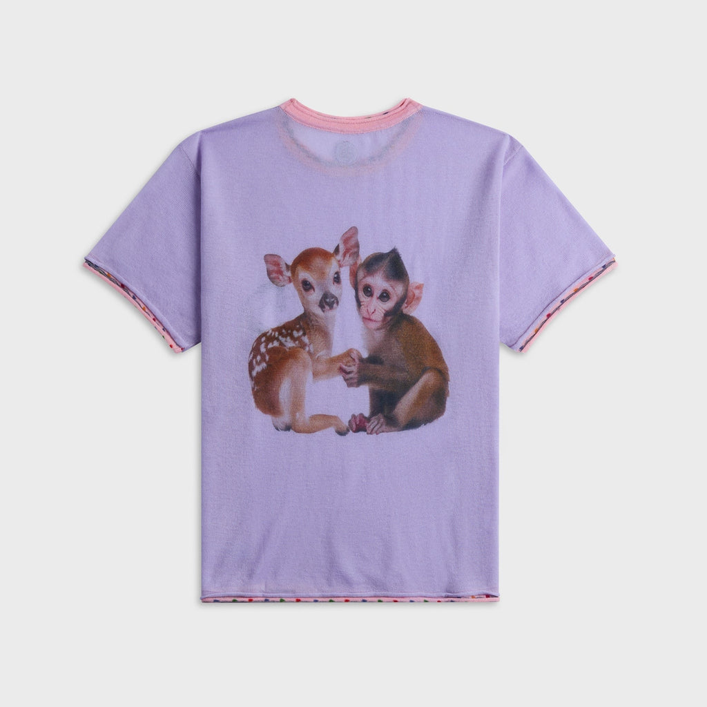 Adrian Cashmere Symbiosis Tee - Purple