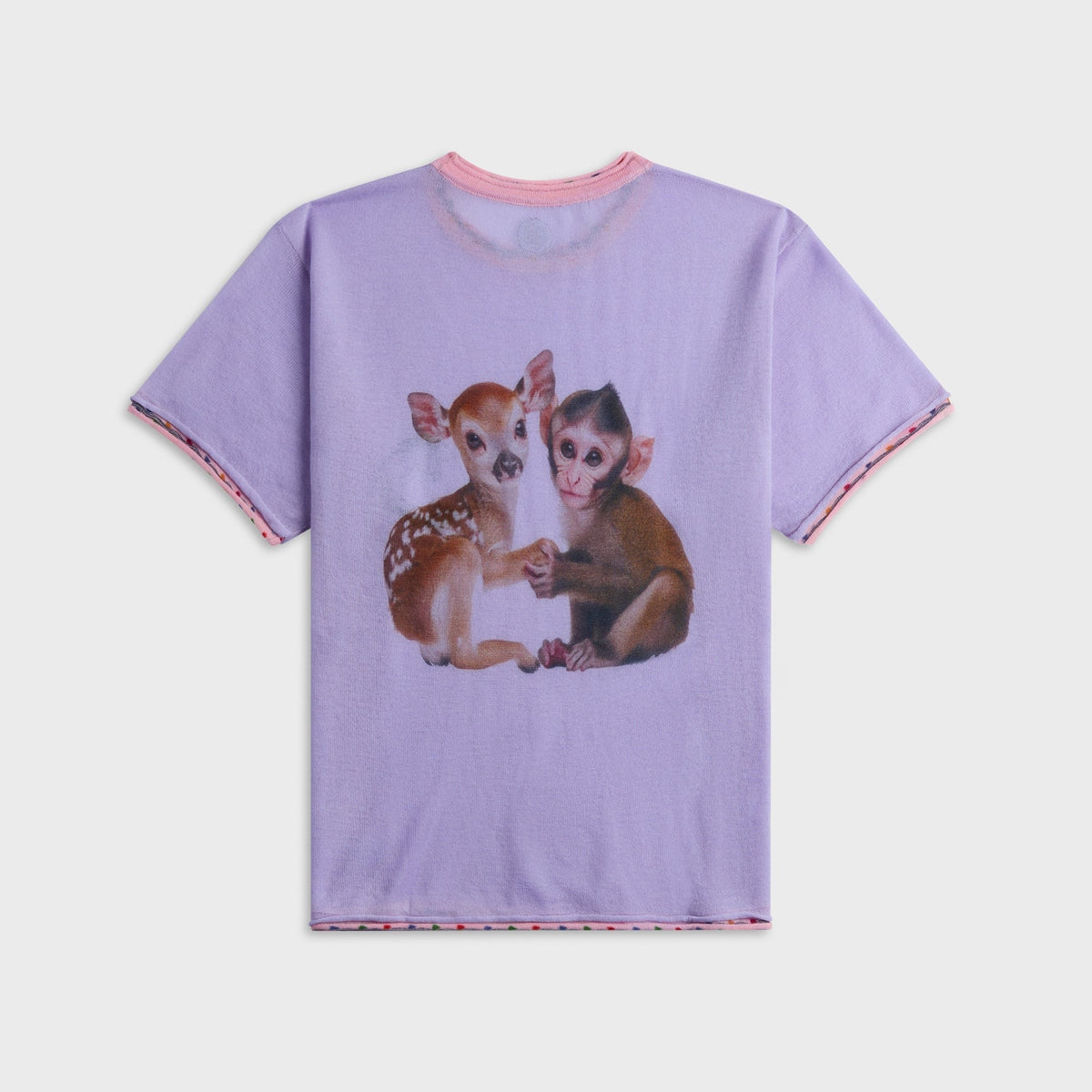 Adrian Cashmere Symbiosis Tee - Purple