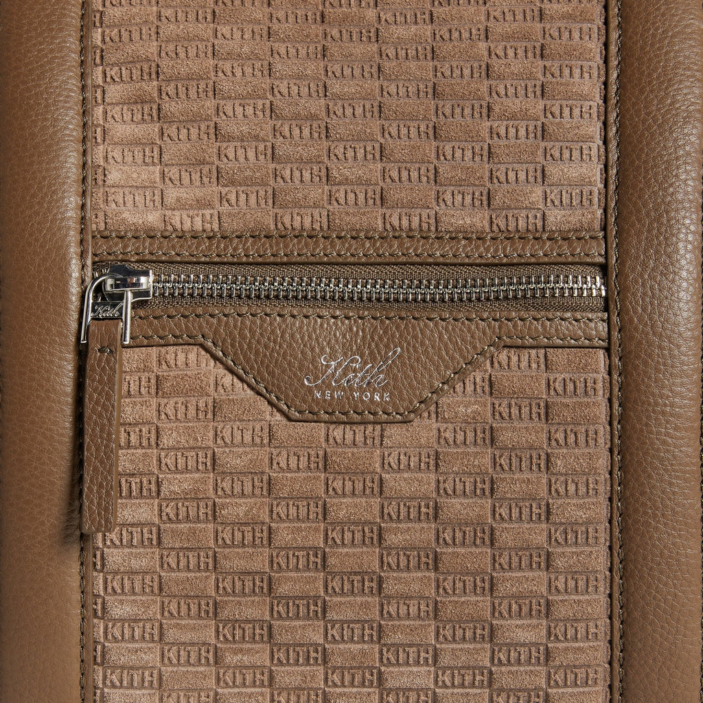 Kith Monogram Suede Traveler K40 Duffle Bag - Java