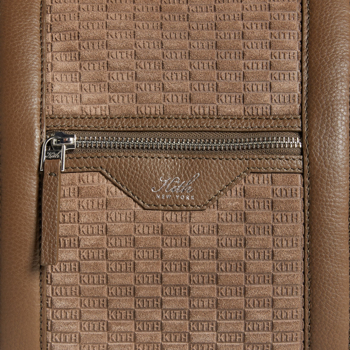 Kith Monogram Suede Traveler K40 Duffle Bag - Java