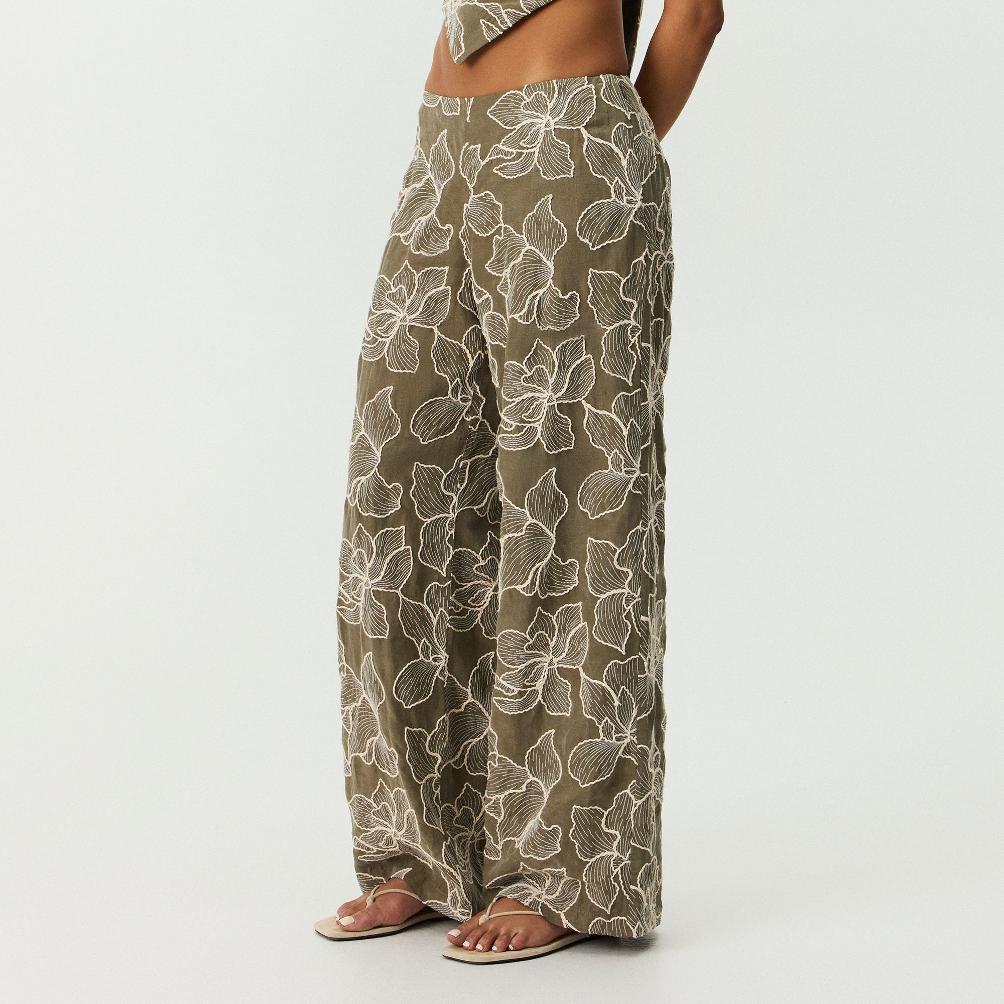 Kith Women Petra II Embroidered Pant - Dome
