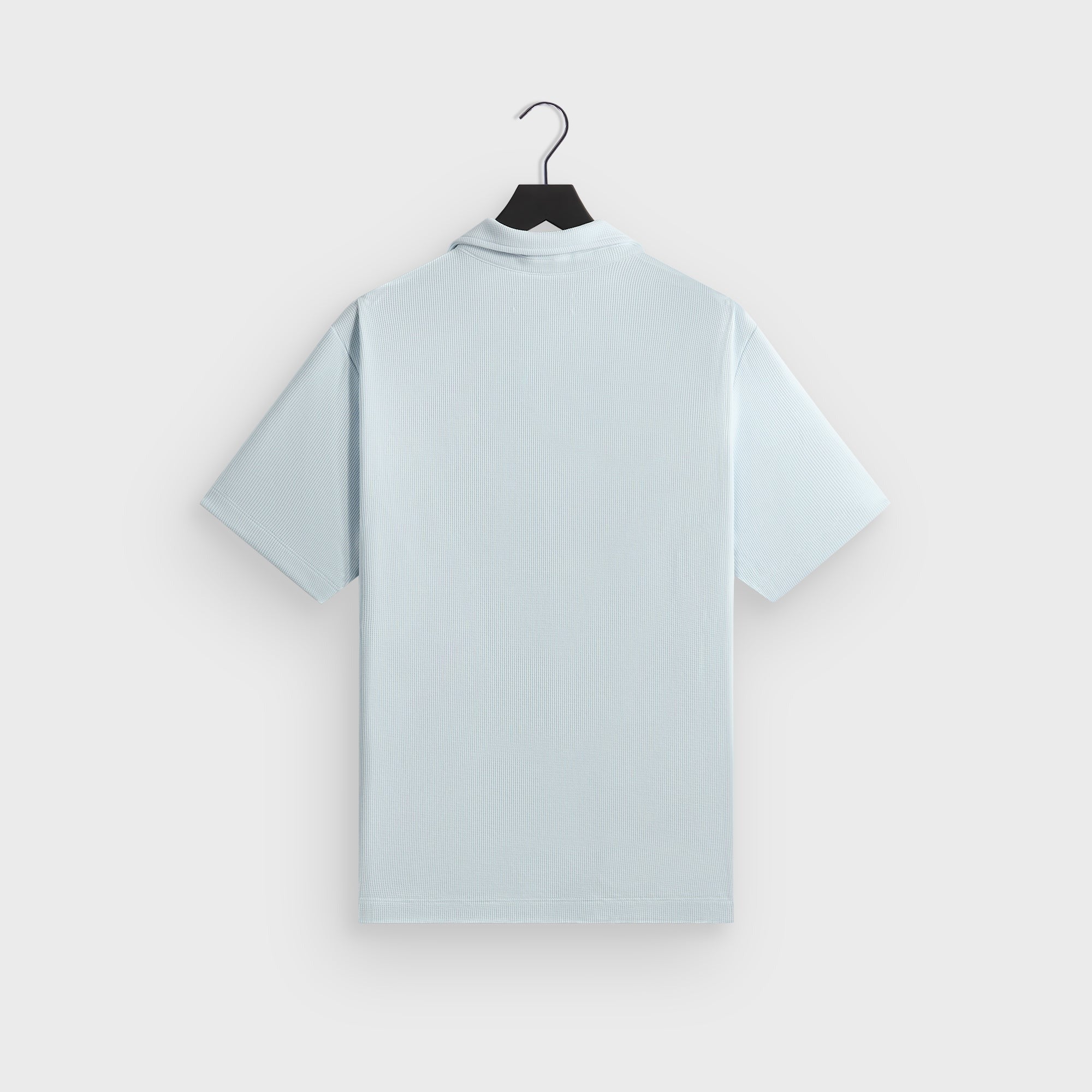 Kith Micro Waffle Drew Polo - Light Indigo