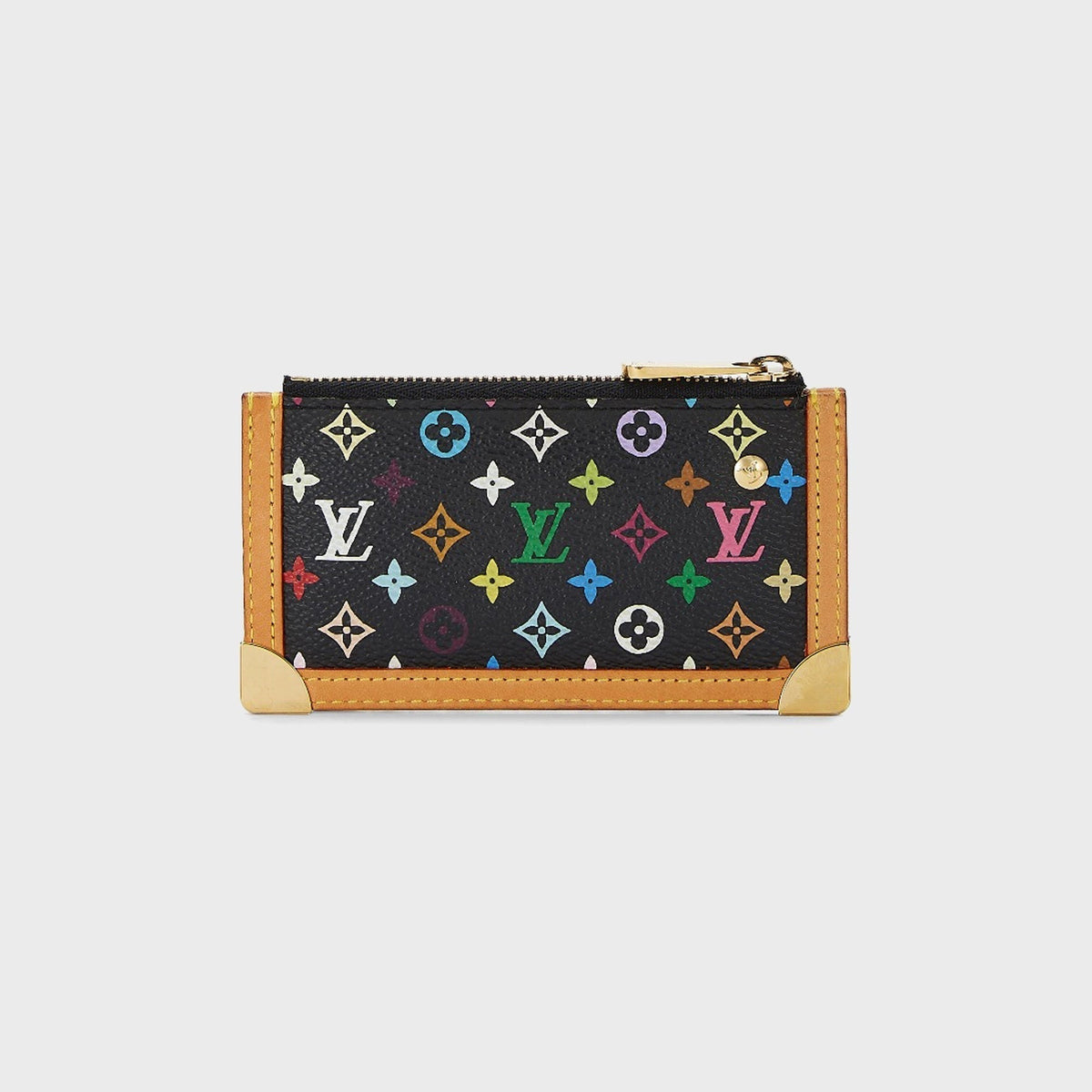 WGACA Louis Vuitton x Takashi Murakami Pochette Cles Coin Wallet - Black / Multi