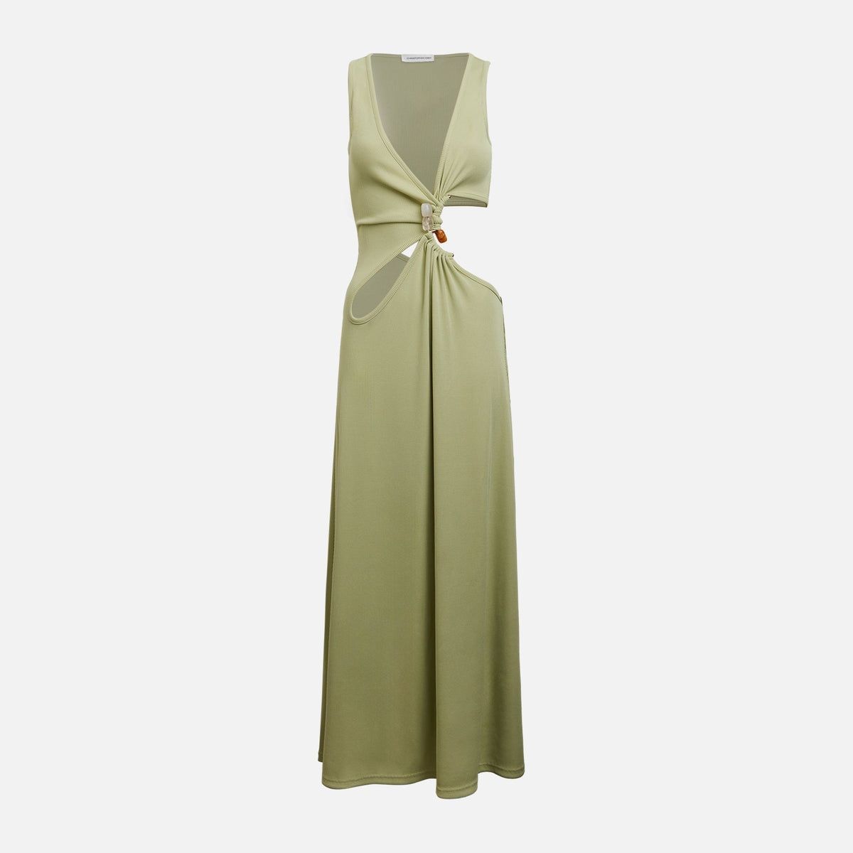 Christopher Esber Stone Cavern Tank Dress - Pistachio