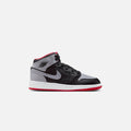 Jordan GS Air Jordan 1 Mid - Black / Cement Grey / Fire Red / White