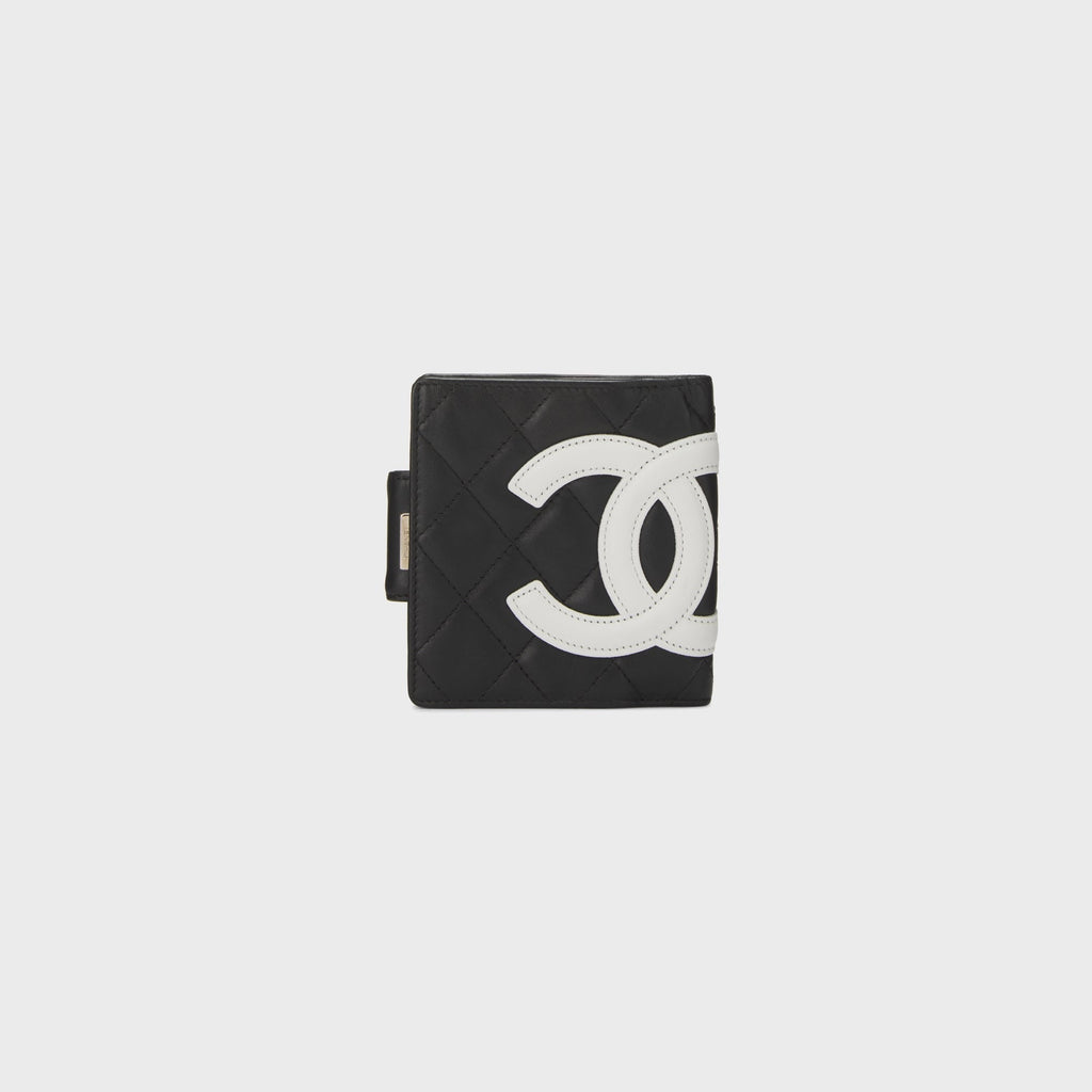 WGACA Chanel Quilted Calfskin Cambon Wallet - Black