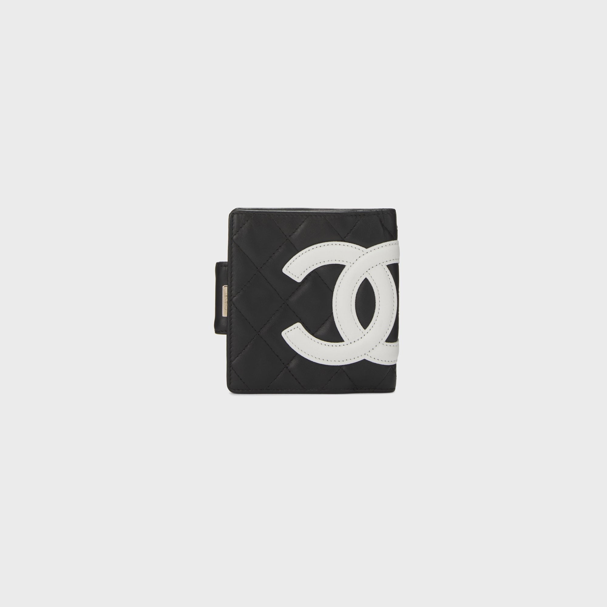 WGACA Chanel Quilted Calfskin Cambon Wallet - Black