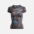 Ksubi Lovestruck Mesh Tee - Black