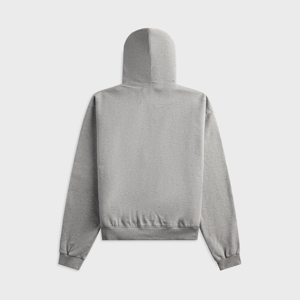 Maison Margiela Zipped Hooded Sweatshirt - Grey Melange