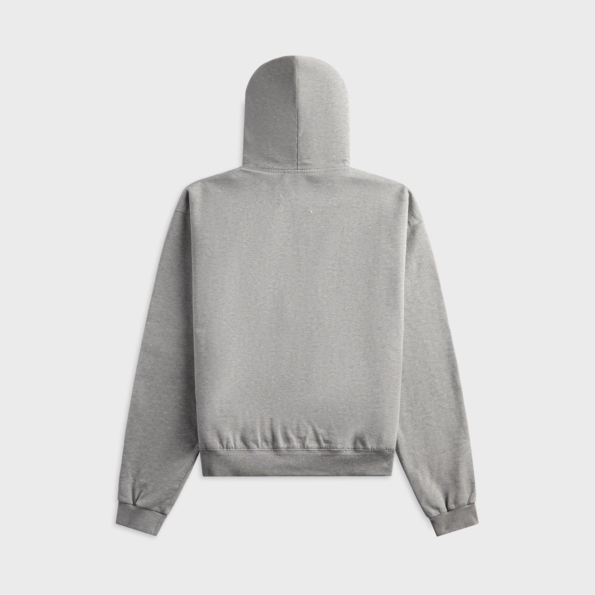 Maison Margiela Zipped Hooded Sweatshirt - Grey Melange