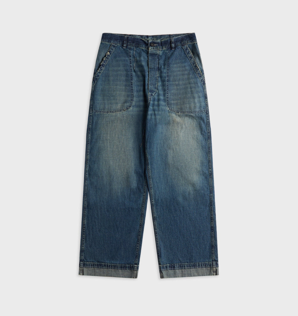 Maison Margiela Wide-Leg Jeans - Washed Blue