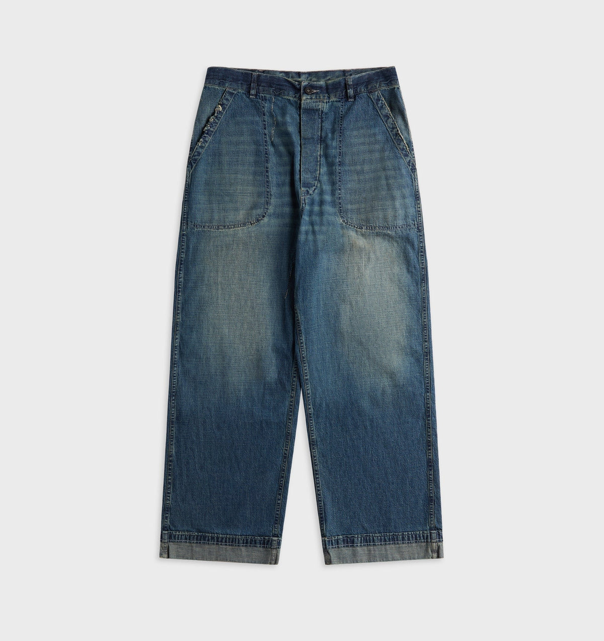 Maison Margiela Wide-Leg Jeans - Washed Blue