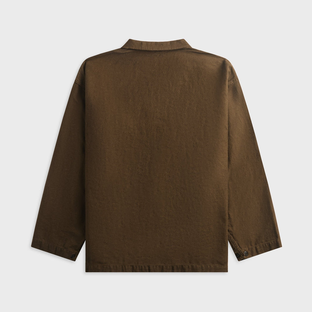 orSLOW Relax Fit Simple Work Jacket - Coffee Brown