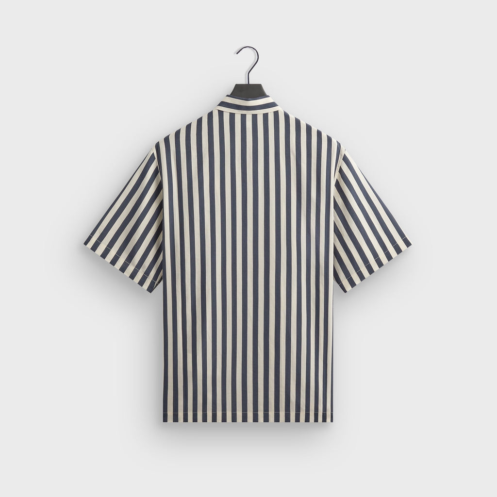 Kith Striped Thompson Camp Collar Shirt - Nocturnal