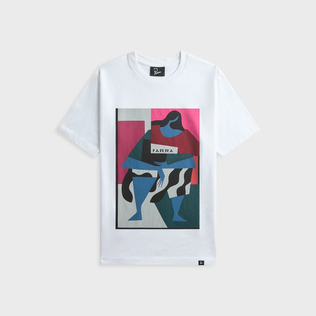 by Parra Reading The Square Tee - White