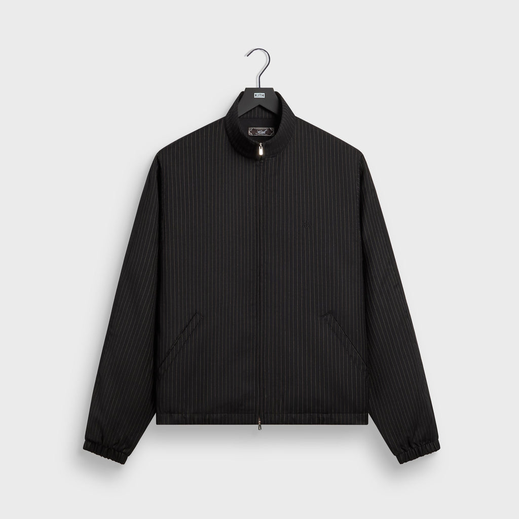 Kith Pinstripe Rui Track Jacket - Black