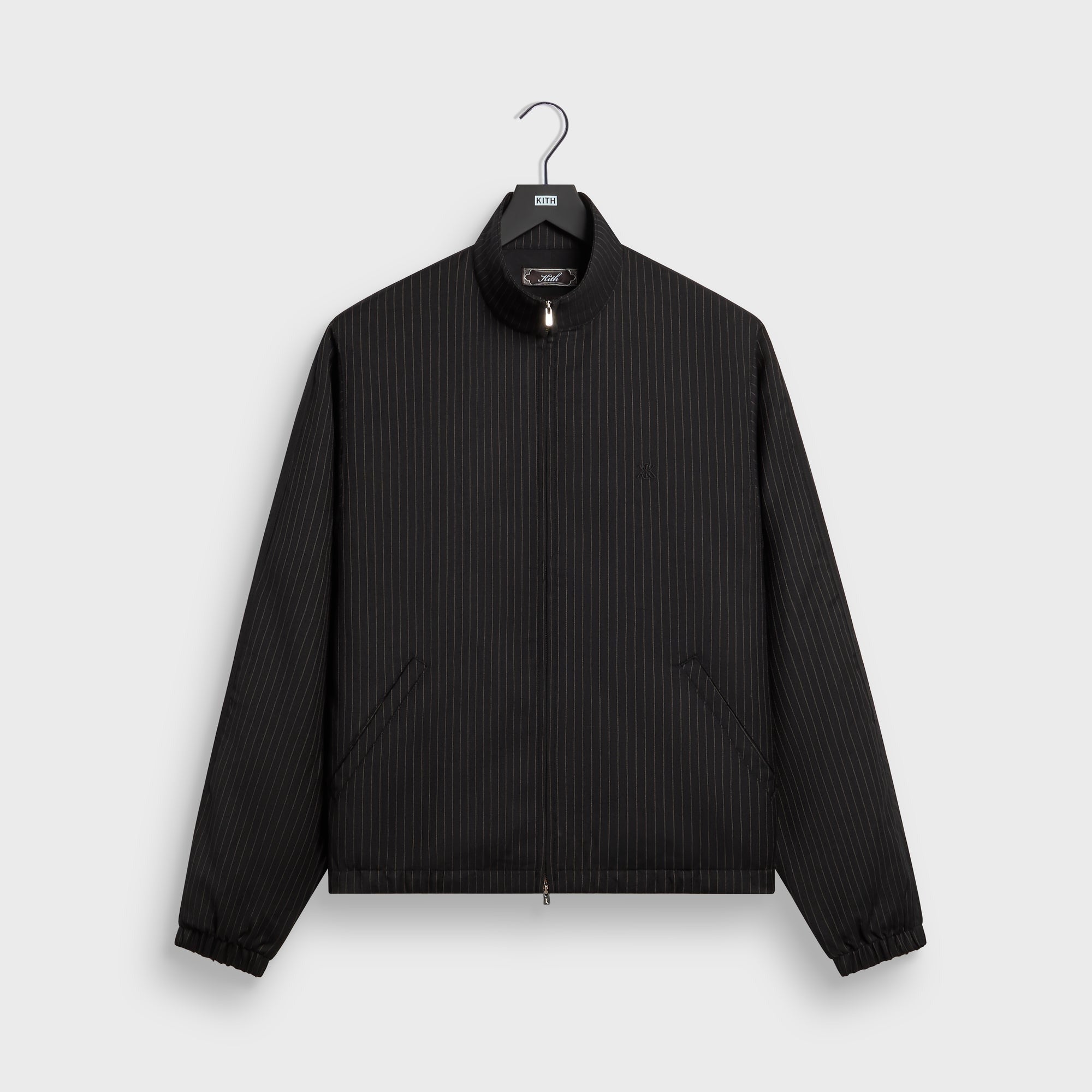 Kith Pinstripe Rui Track Jacket - Black