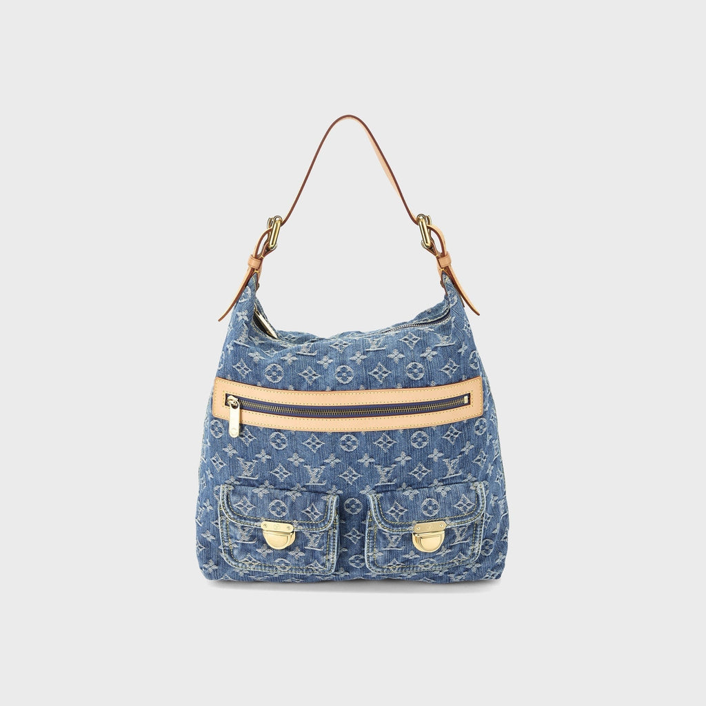 WGACA Louis Vuitton Denim Baggy GM Bag - Blue