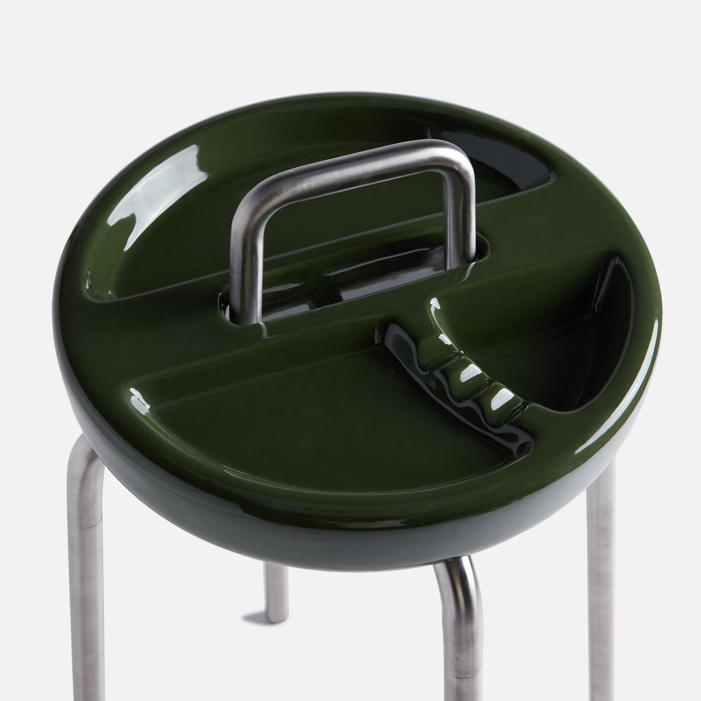Houseplant Side Table Ashtray - Olive