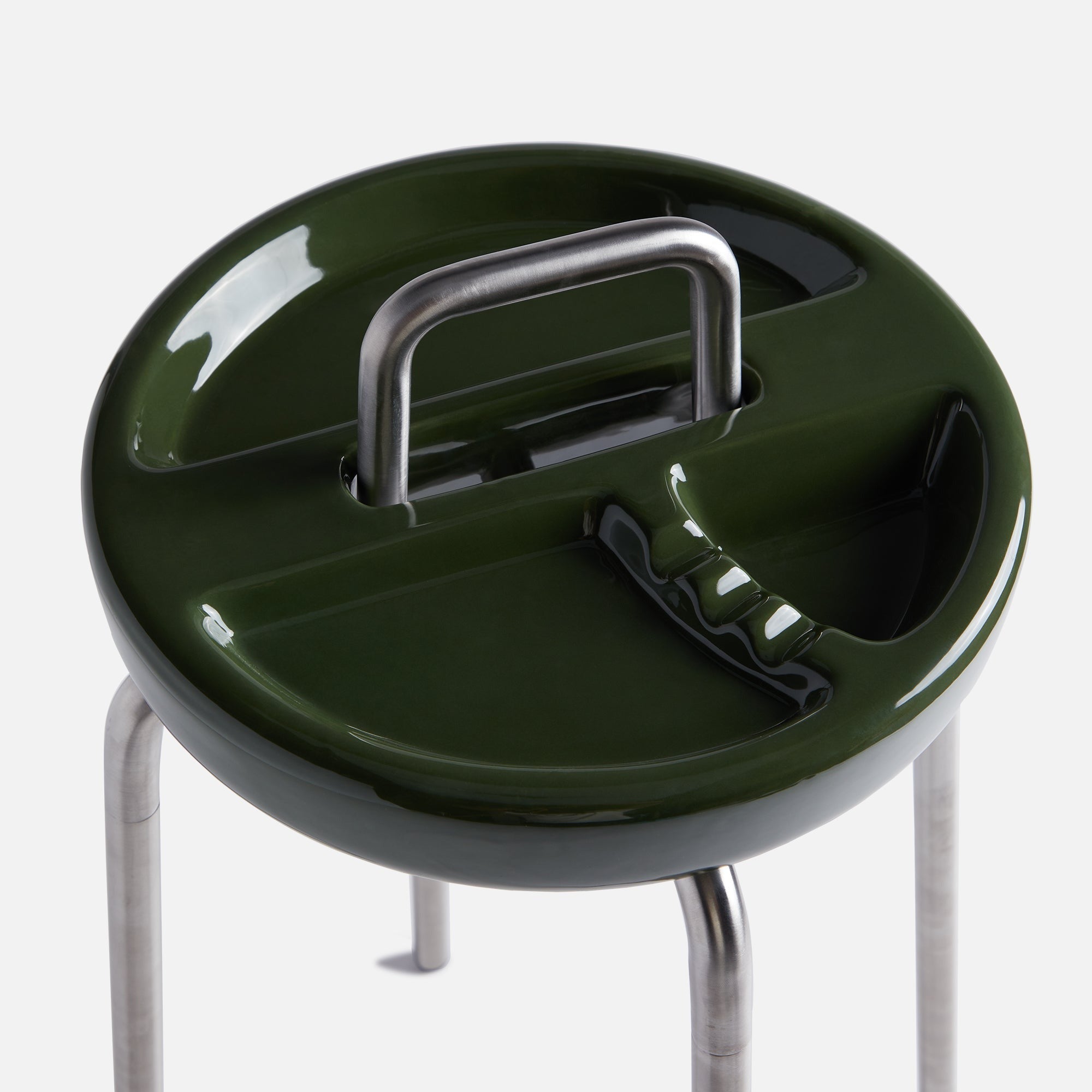 Houseplant Side Table Ashtray - Olive