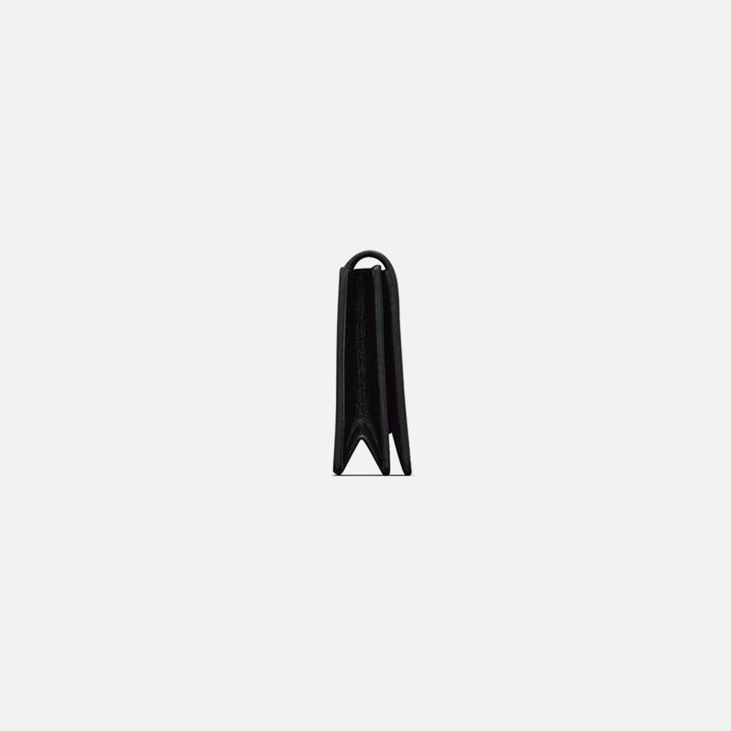 Saint Laurent Flap Card Case Branded - Nero