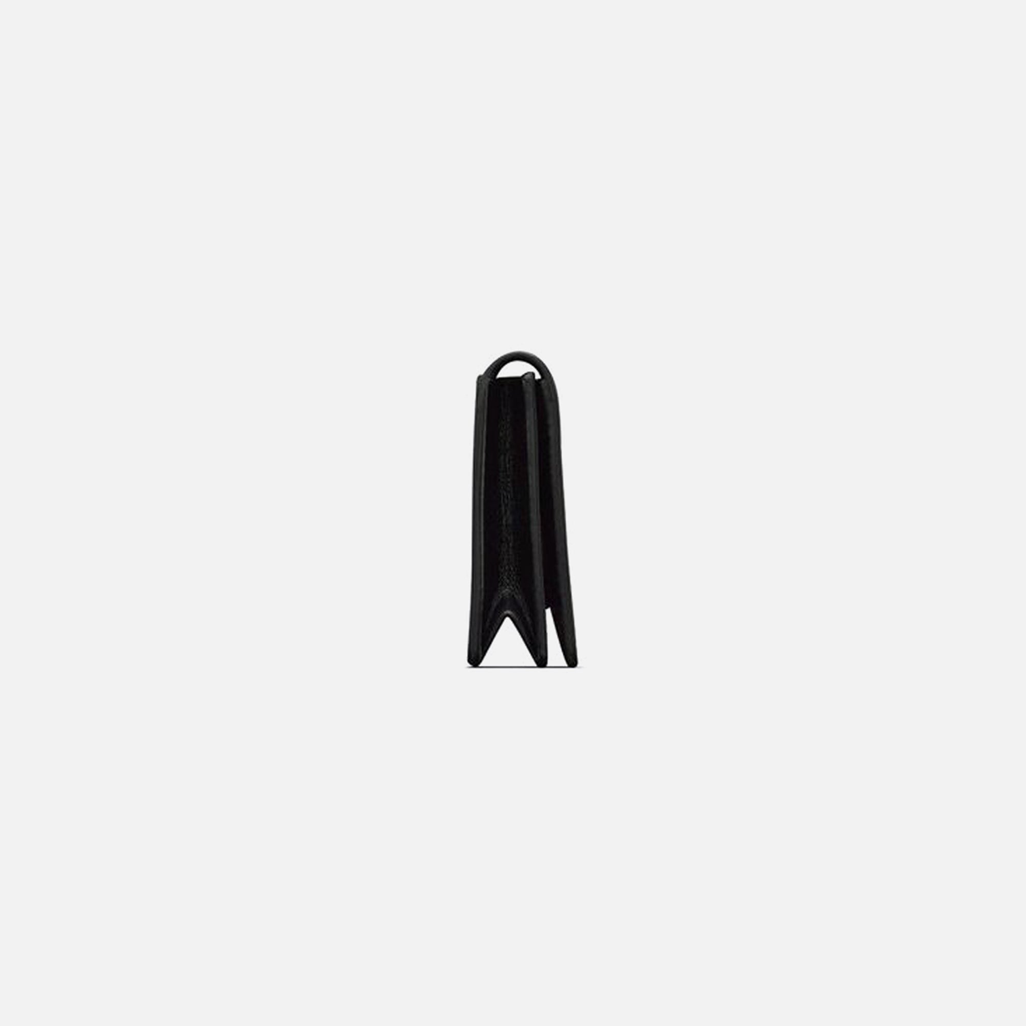 Saint Laurent Flap Card Case Branded - Nero