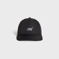Kith Script Wrinkle Nylon Bay Low Pinch Crown Snapback - Black