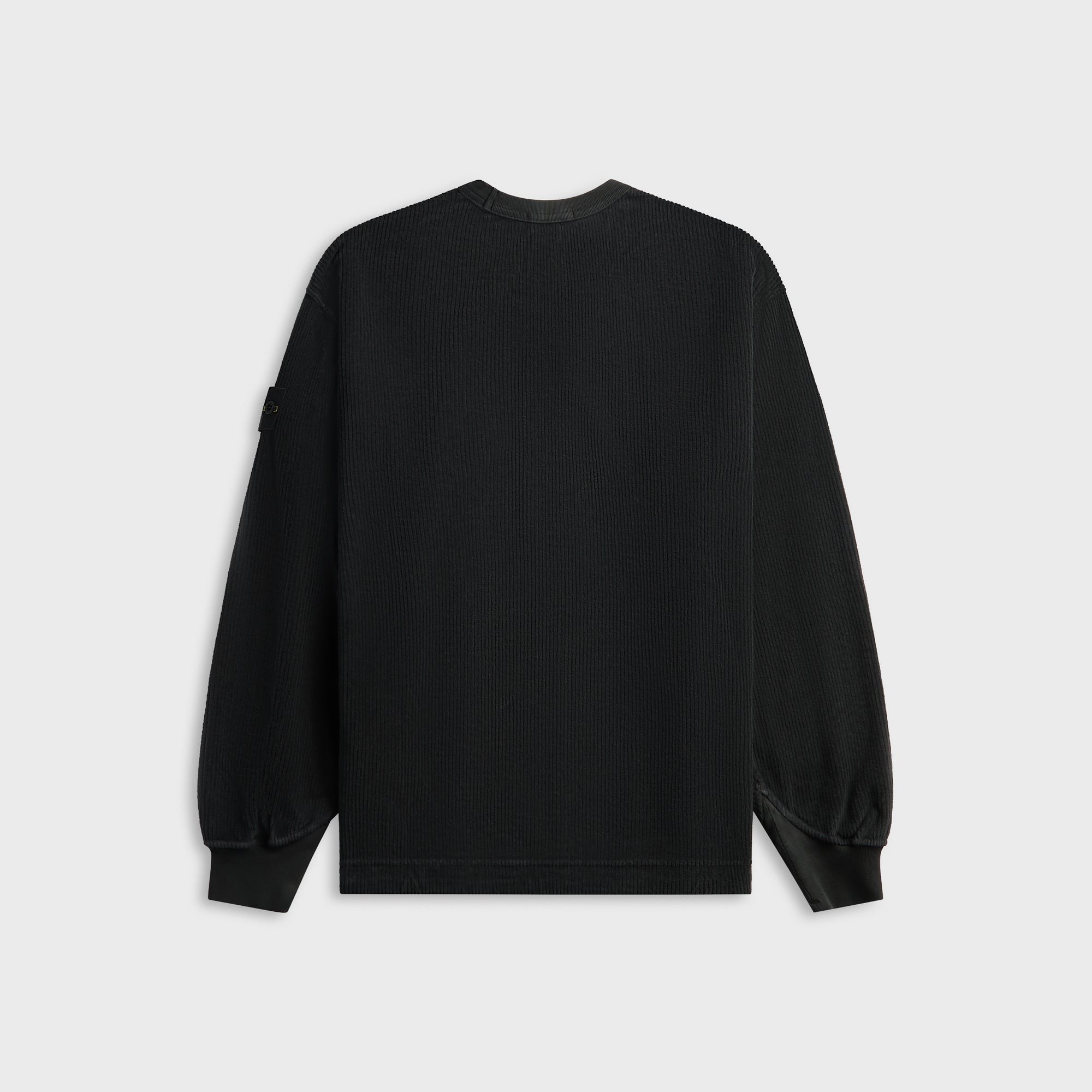 Stone Island Jersey Corduroy Crewneck Sweatshirt - Lead Grey