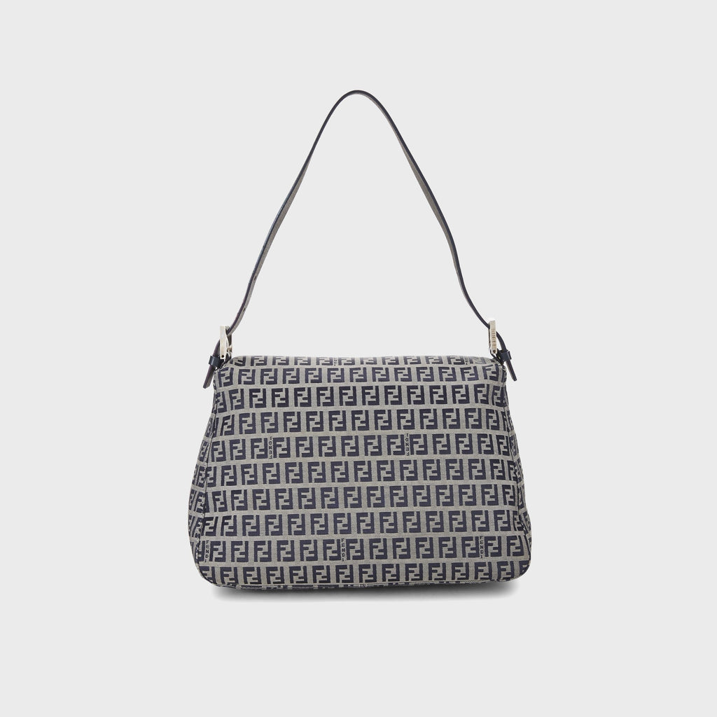 WGACA Fendi Zucchino Mamma Shoulder Bag - Navy