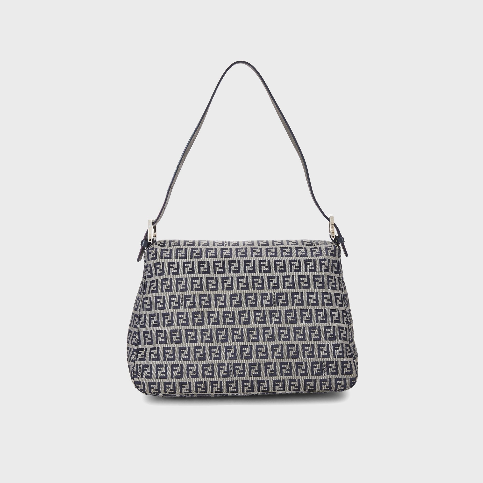 WGACA Fendi Zucchino Mamma Shoulder Bag - Navy