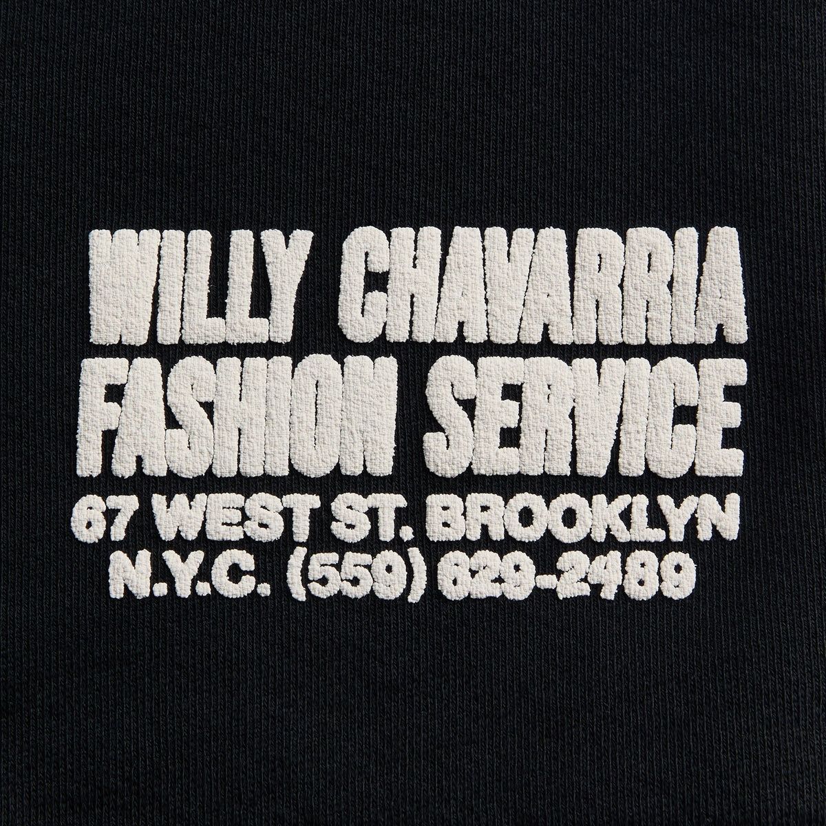 Willy Chavarria Fashion Services Buffalo Sweatshort - Black