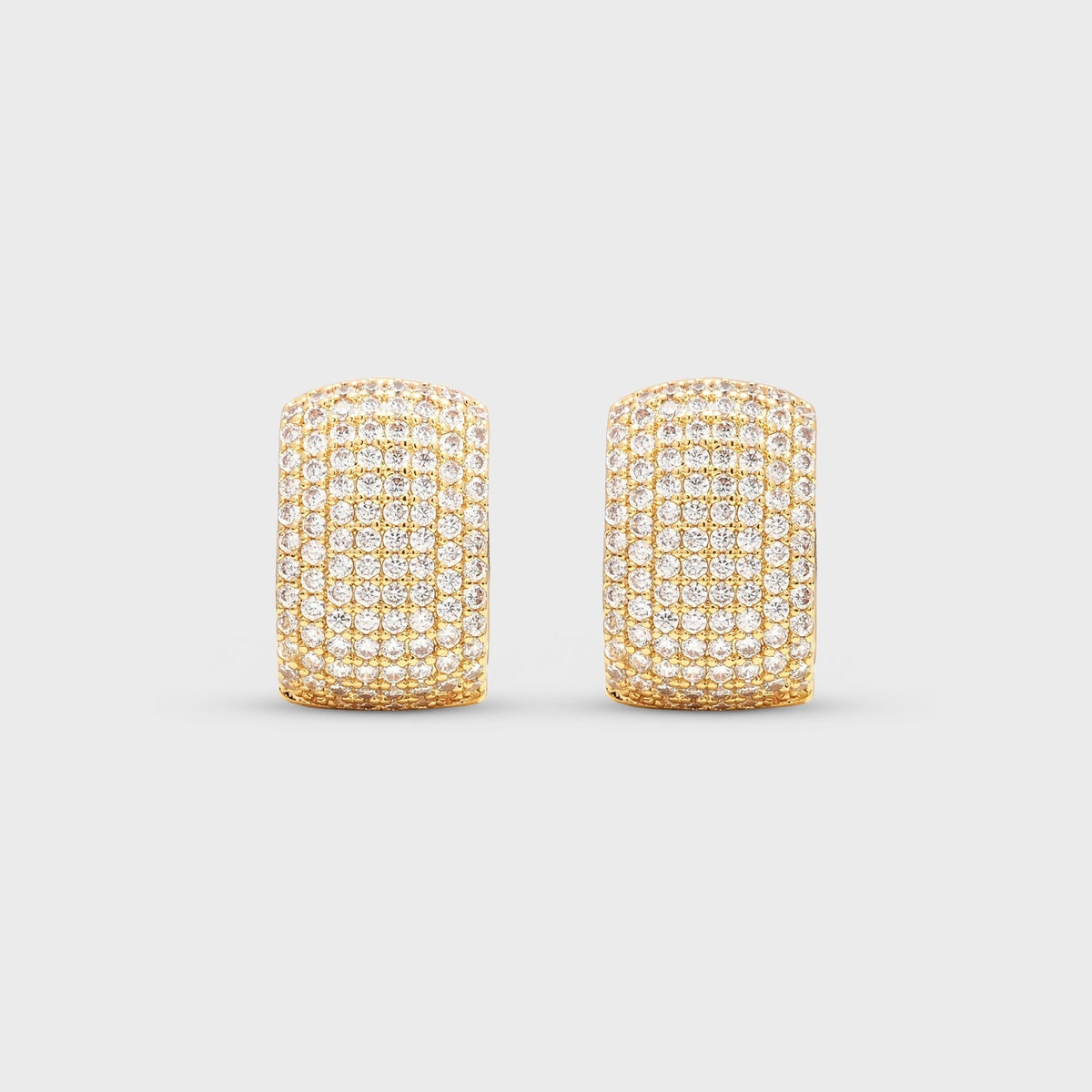 Crystal Haze Exclusive Infinity Hoops Small - Gold / Clear