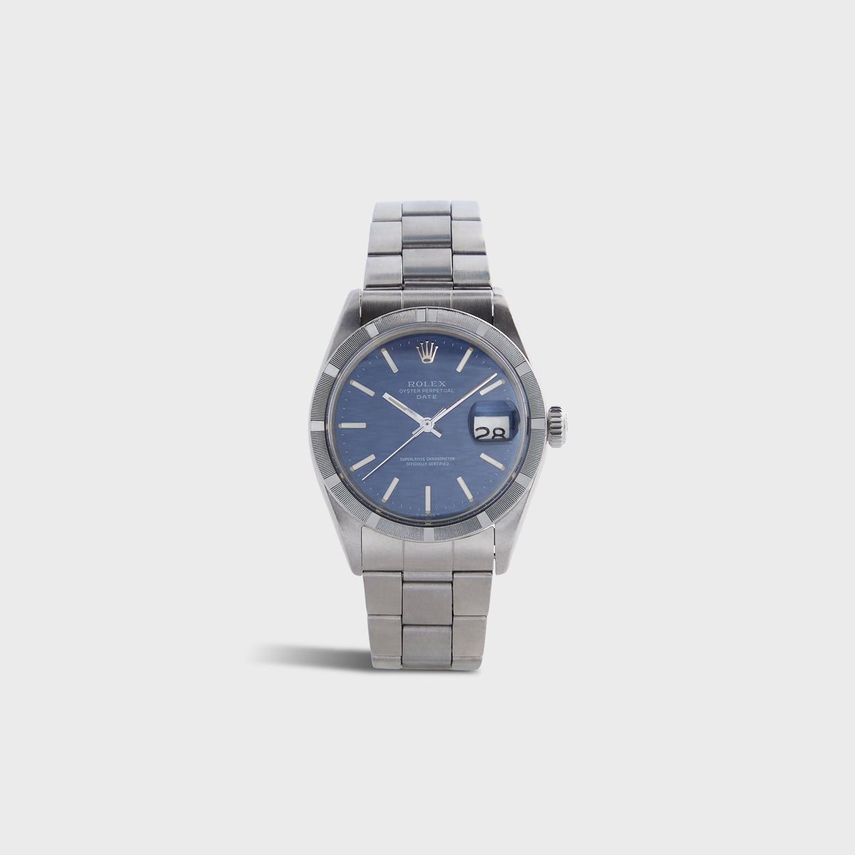 Wind Vintage Rolex Mosaic Date Reference 1501 Unpolished - Blue / Silver