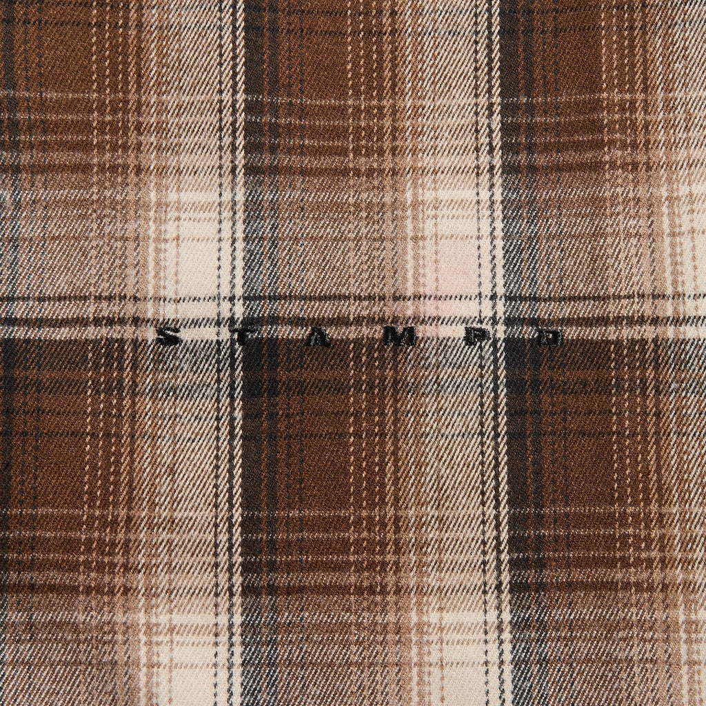 Stampd Oversized Plaid Buttondown - Earth Plaid