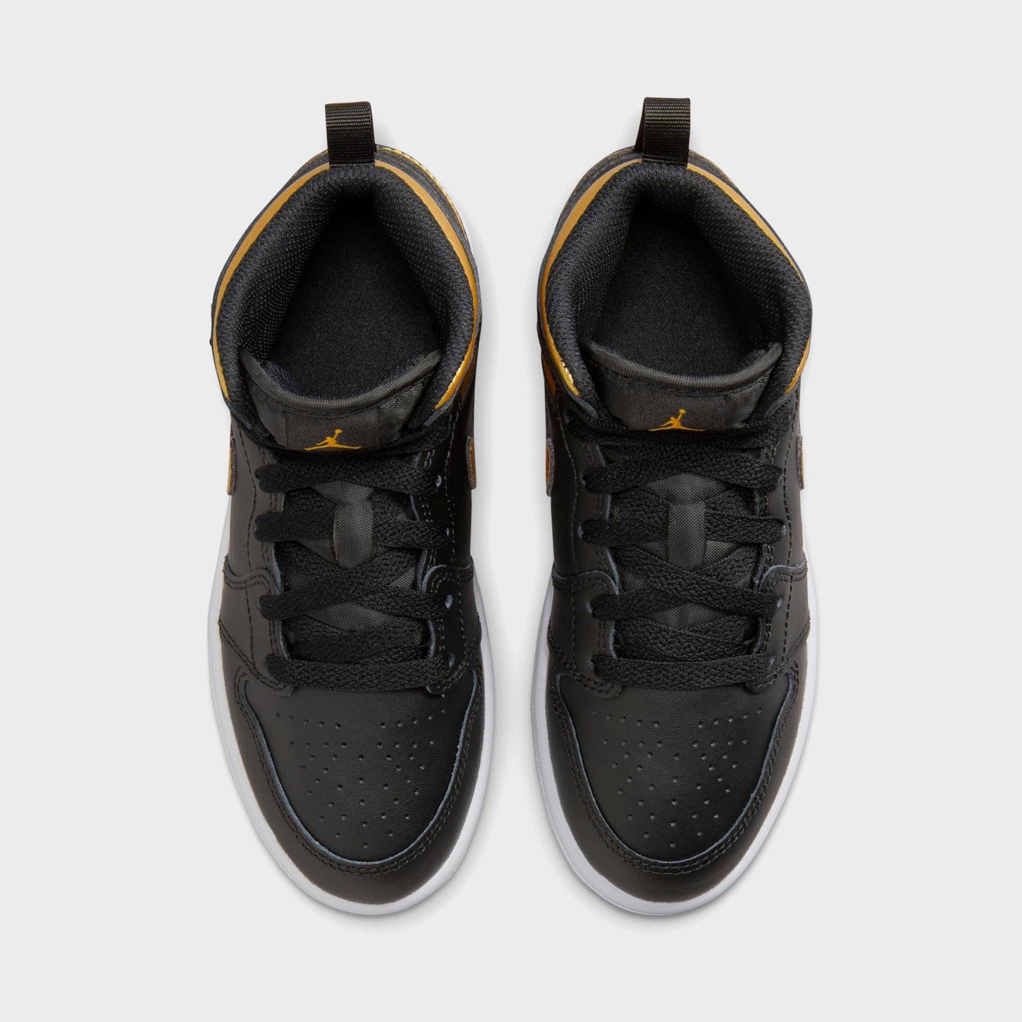 Jordan PS Air Jordan 1 Mid - Black / White / Metallic Gold