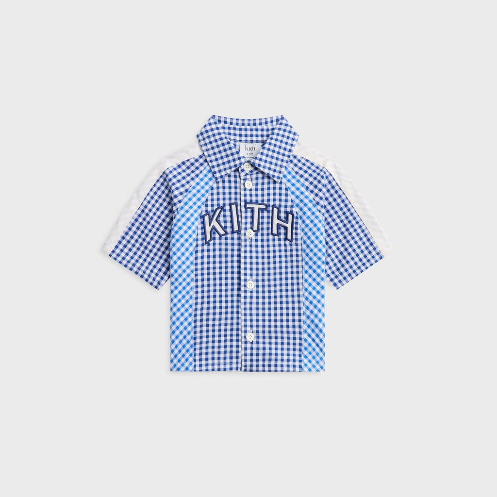 Kith Baby Color-Blocked Gingham Apollo Shirt - Layer